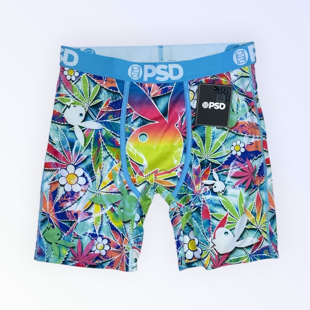 PSD x Playboy "PB High" Men's Athletic Boxers Brief Multicolor Size MEDIUM